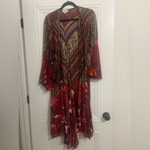 Umgee boho kimono/cardigan size large EUC